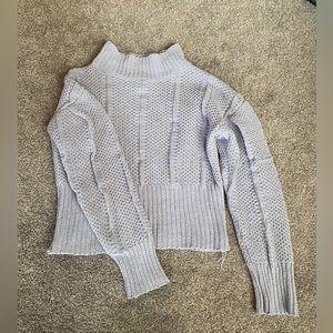 Knit high rise crochet sweater